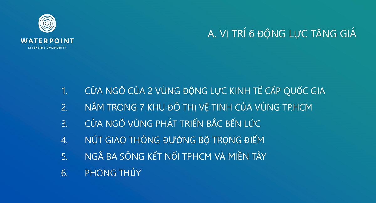 Động lực tăng giá của Waterpoint