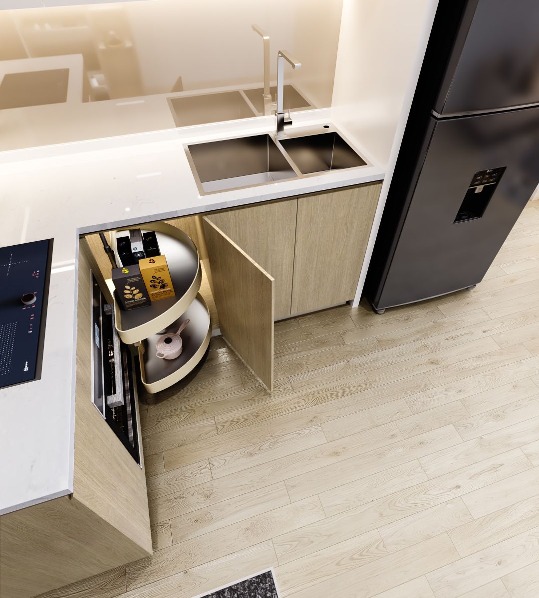 Bếp căn hộ AK NEO dự án Akari City 60m2