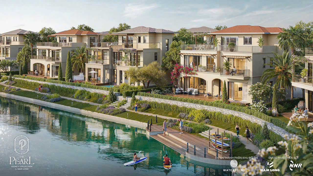 Thiết kế biệt thự kênh The Pearl Nam Long