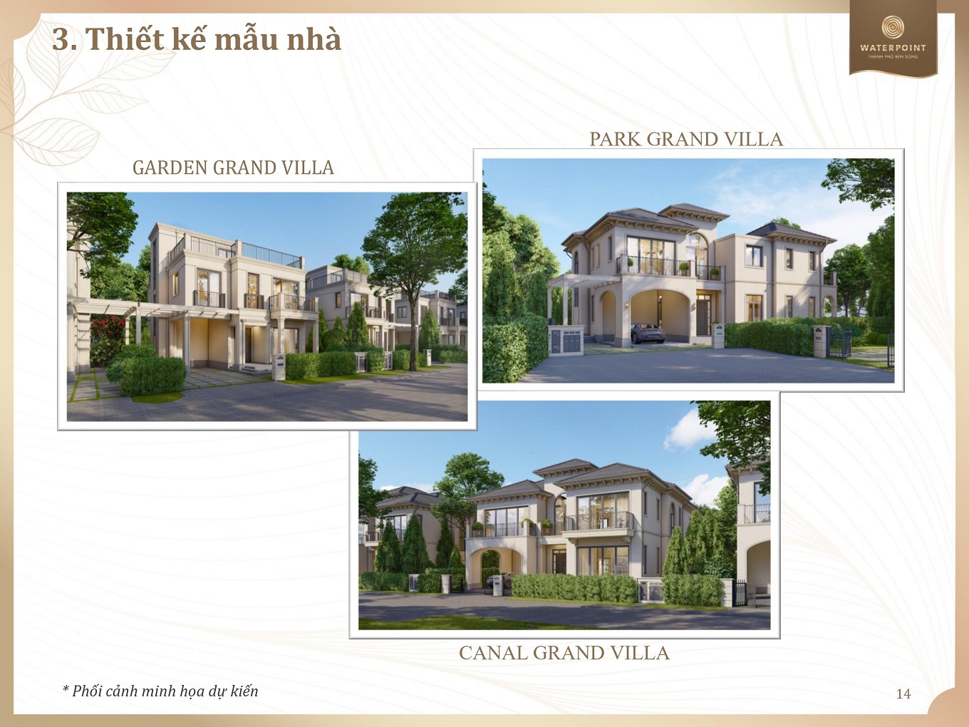 Tiện ích khu Central Park Villa Waterpoint