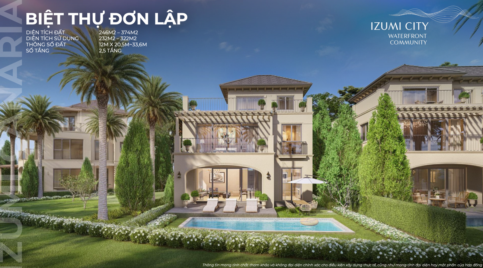 Biệt thự đơn lập Canaria Izumi City nam Long