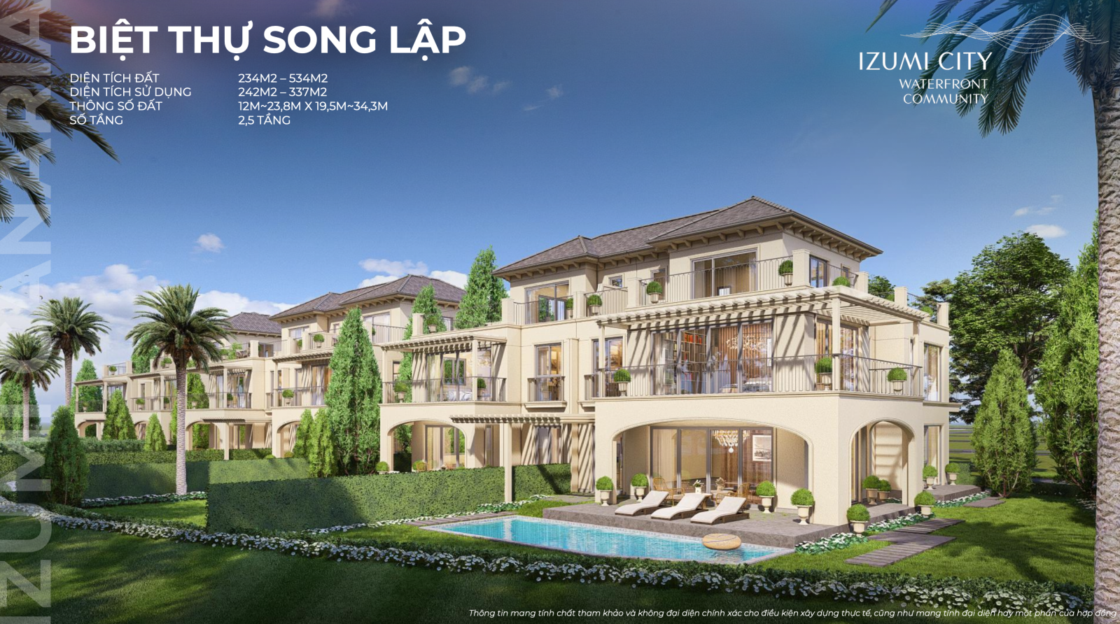 Biệt thự song lập Canaria Izumi City nam Long