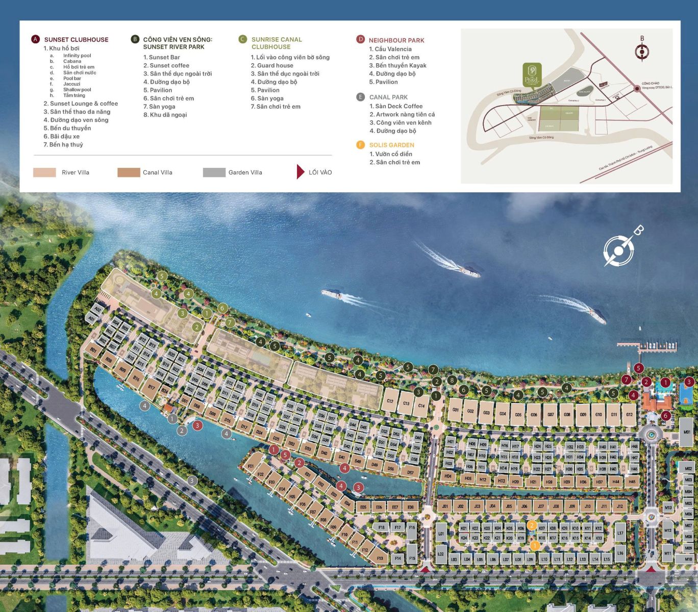 Tiện ích đẳng cấp Biệt thự The Pearl khu đô thị Waterpoint Nam Long