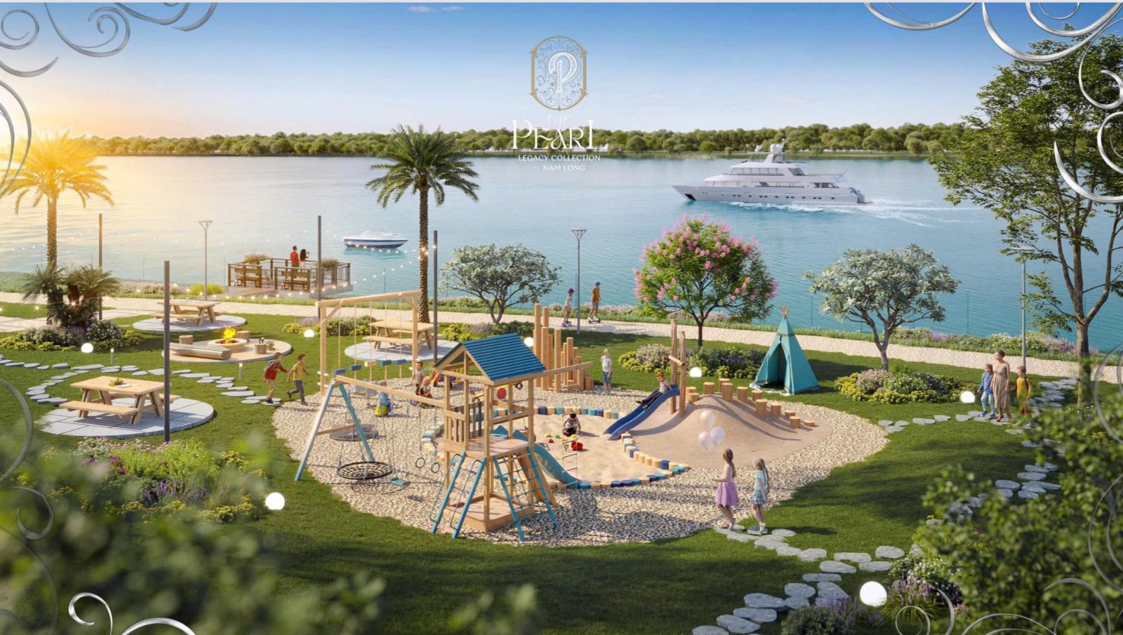 Tiện ích biệt thự The Pearl Waterpoint Nam Long