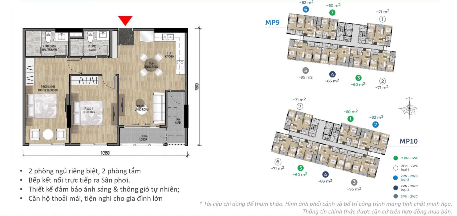 Căn hộ 83m2 Mizuki Park Nam Long