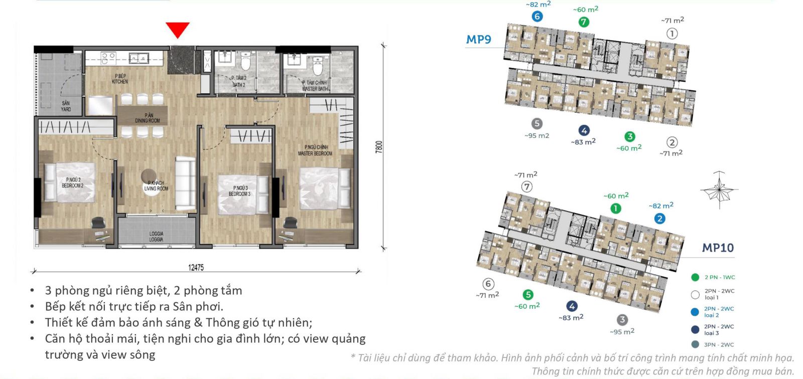 Căn 95m2 Flora Mizuki MP9 MP10