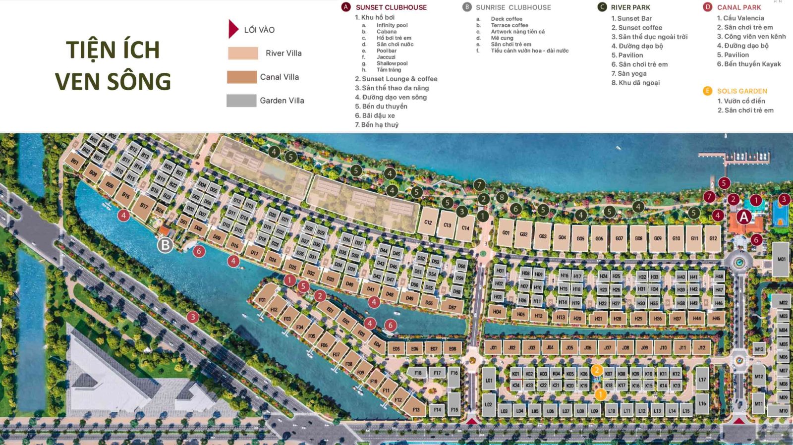 Hệ thống tiện ích đặc quyền của biệt thự The Pearl