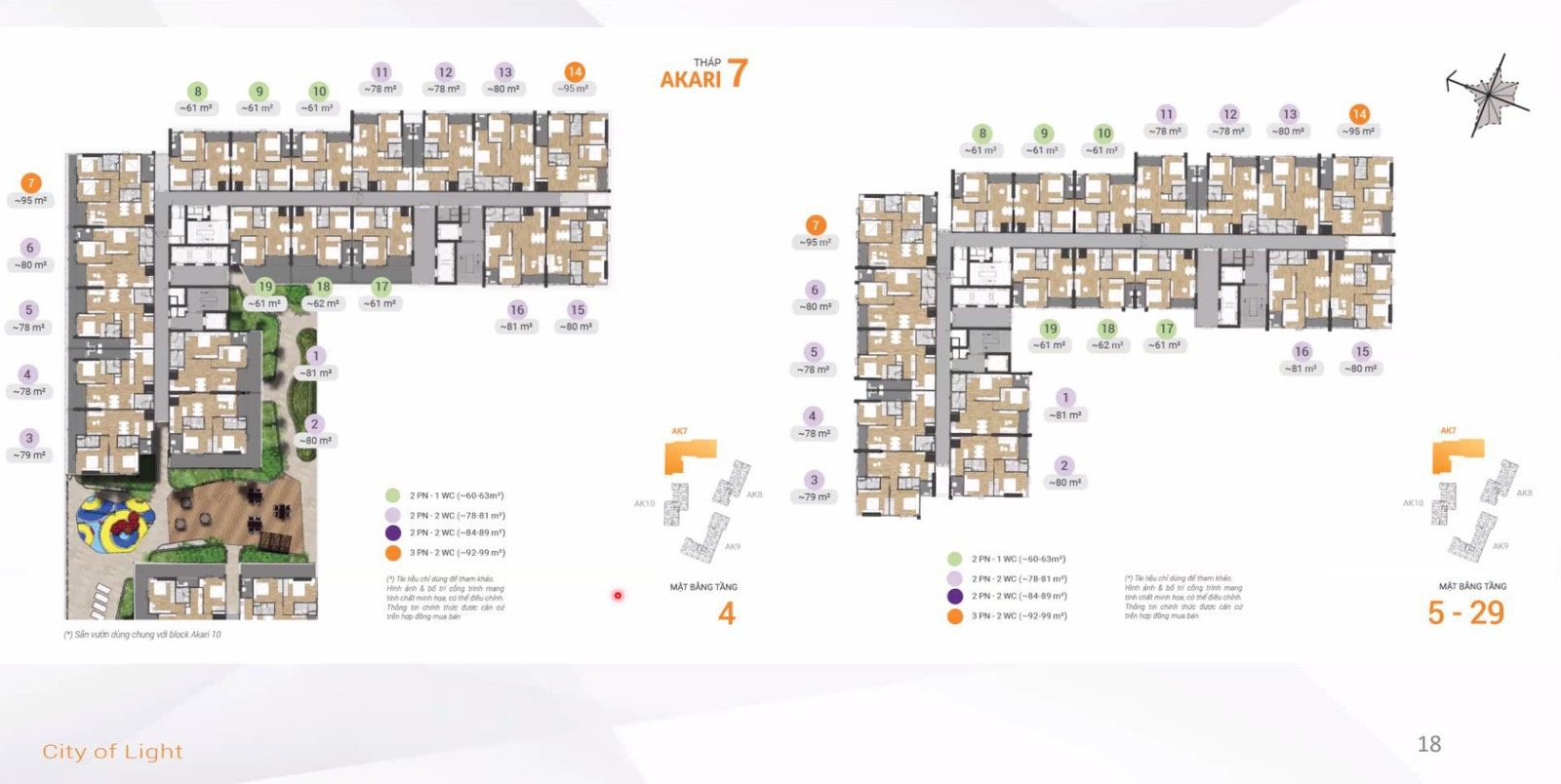 Mặt bằng AK7 Akari City giai đoạn 2