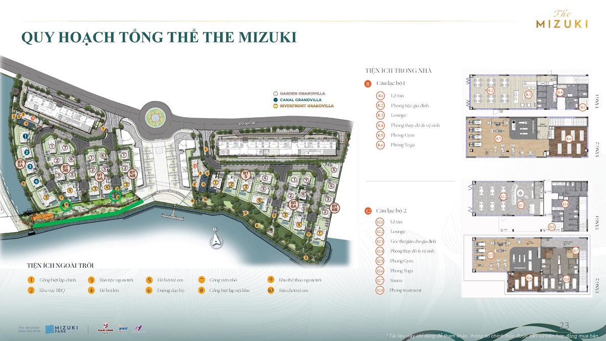 Mặt bằng villa biệt thự sông The Mizuki