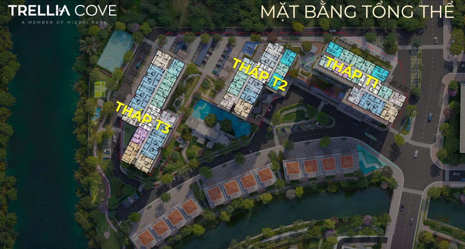 Mặt bằng căn hộ Trellia Cove Mizuki Park Nam Long