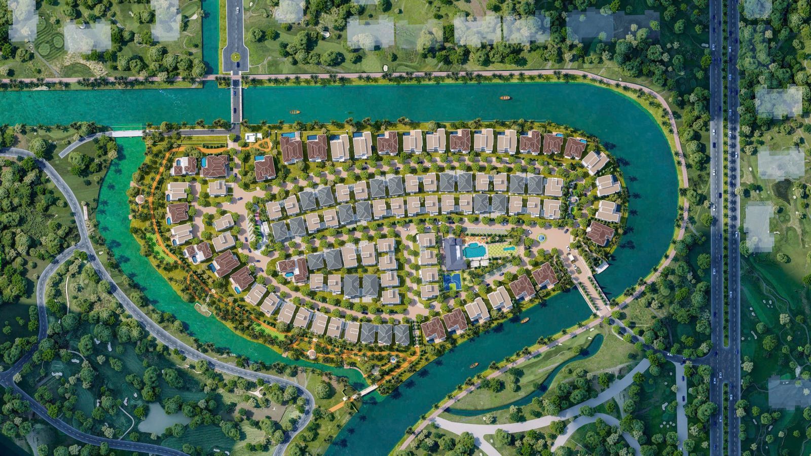 Mặt bằng biệt thự Park Village Waterpoint Nam Long