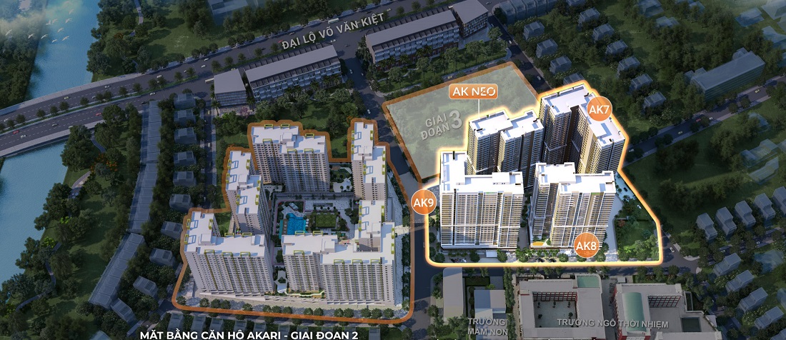 Phối cảnh AK NEO căn hộ Akari City Nam Long