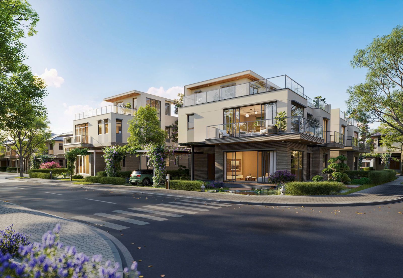 Biệt thự mái bằng Waterpoint Nam Long