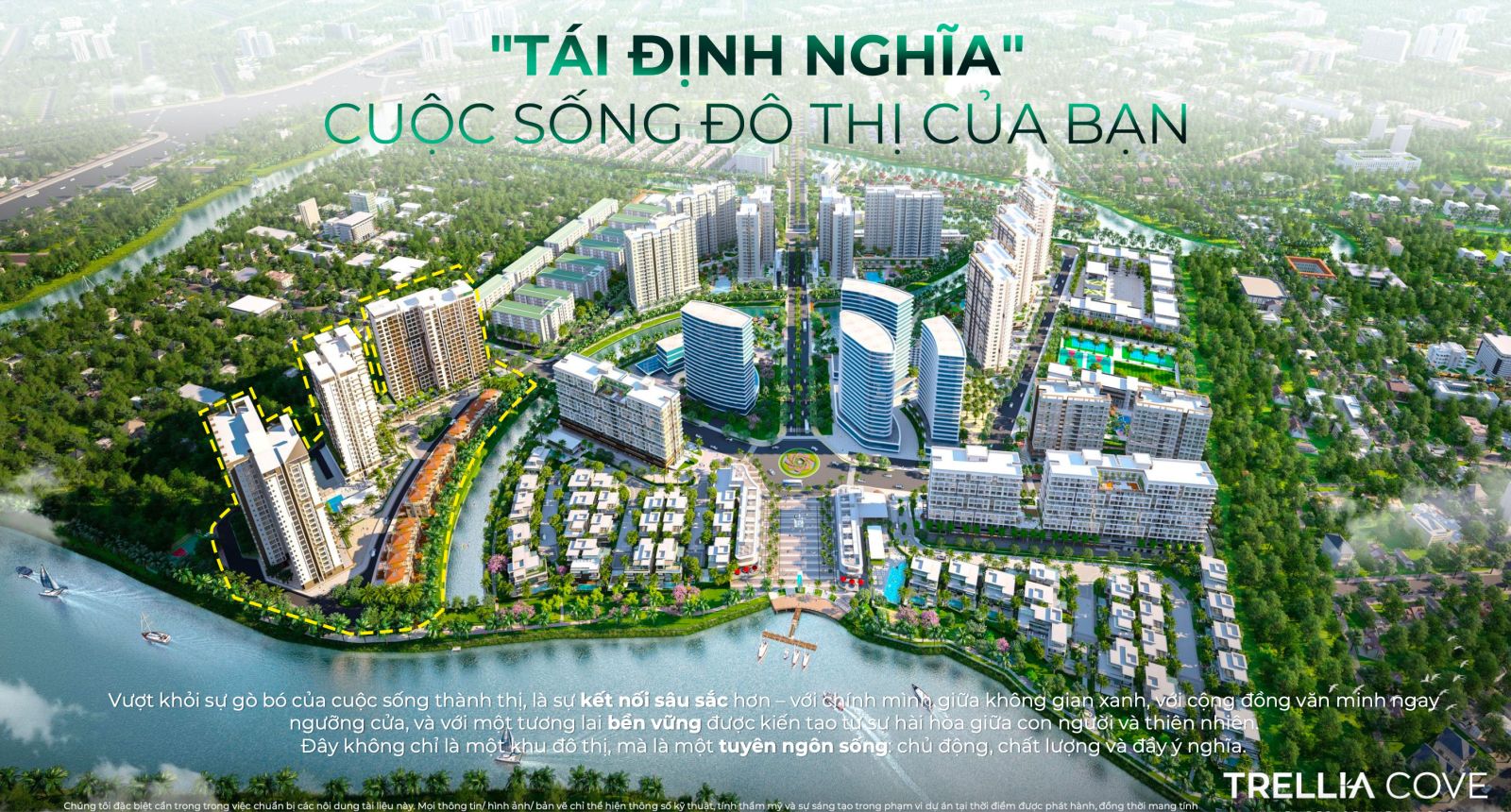Phối cảnh căn hộ Trellia Cove Mizuki Park Nam Long