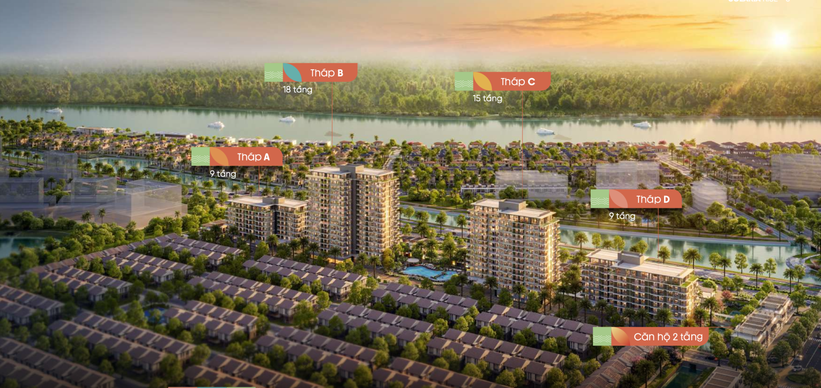 Phối cảnh và vị trí căn hộ Solaria Rise Waterpoint Nam Long