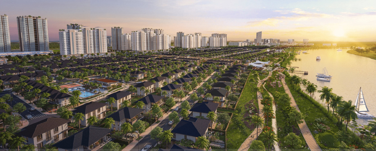 Phối cảnh phân khu River dự án Waterpoint Nam Long