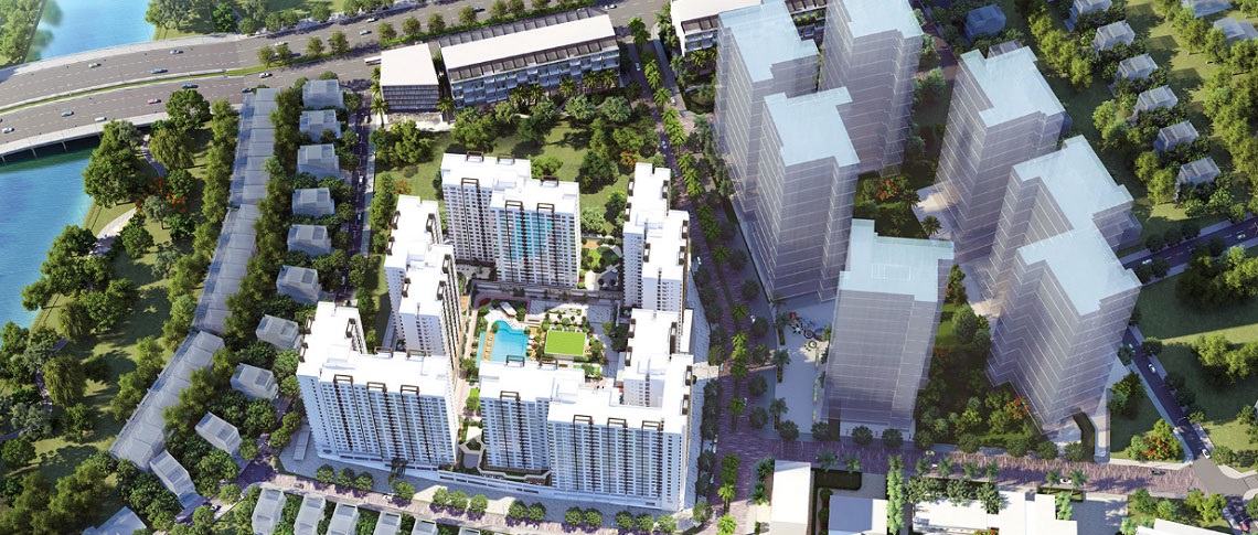 Phối cảnh tổng thể căn hộ Akari City Nam Long