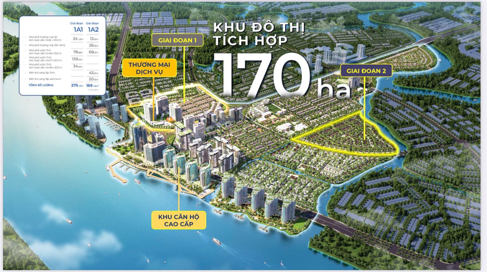 Vị trí phân khu Canaria Izumi City Nam Long