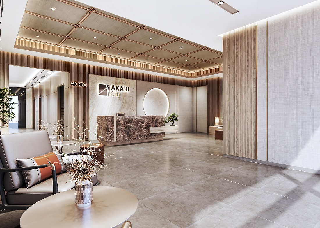 Sảnh đón đạm chất Nhật Bản của AK NEO