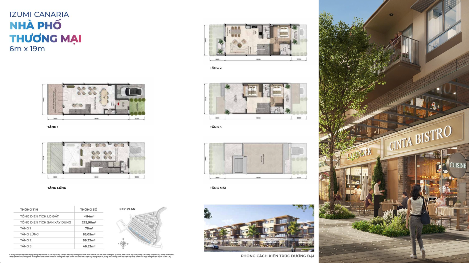 Nhà phố thương mại shophouse Canaria Izumi City nam Long