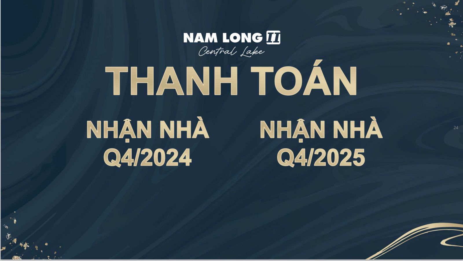 Lịch thanh toán đất nền Nam Long Cần Thơ 2 Central Lake