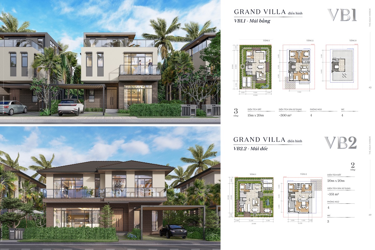 Dinh thự Sông The Aqua dự án Waterpoint 