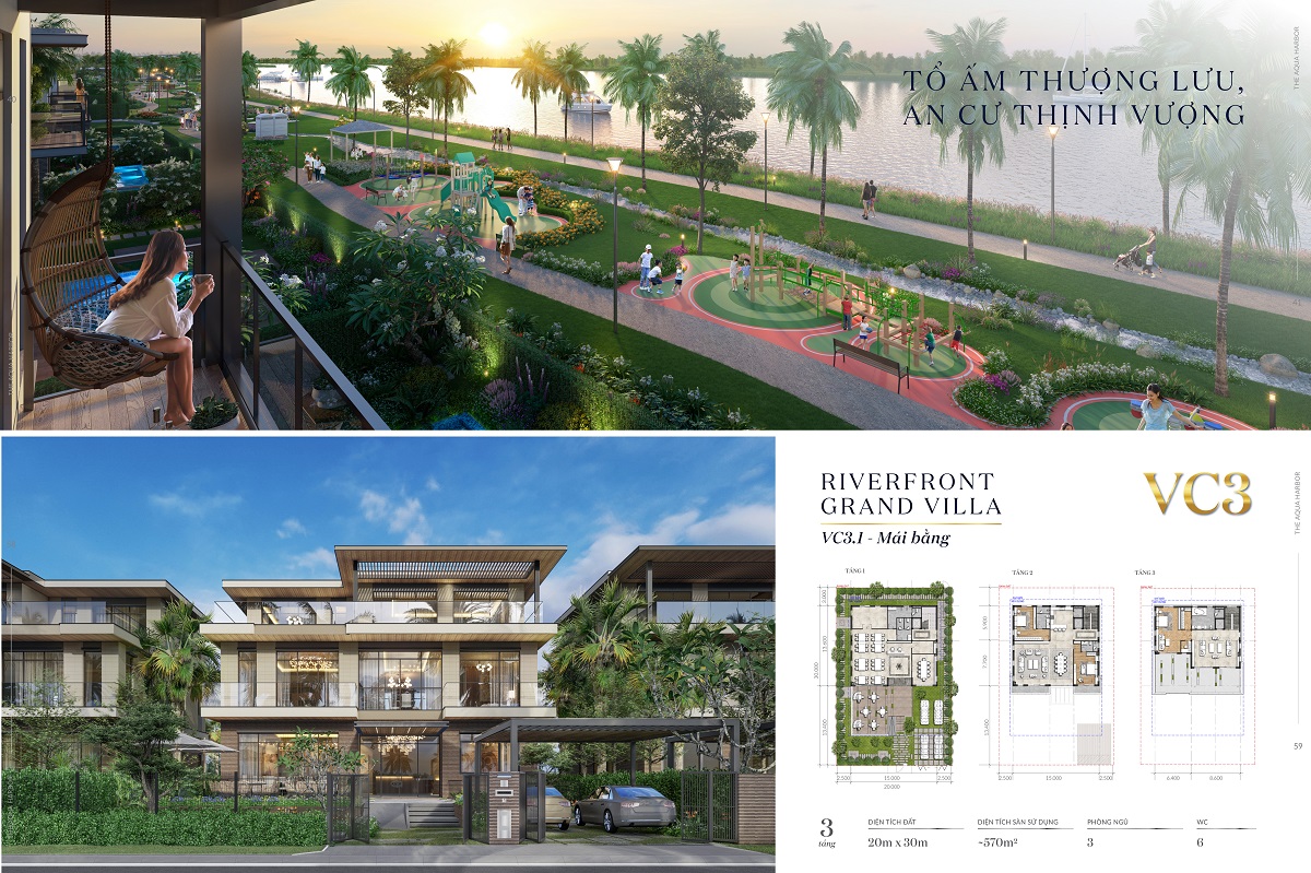 Thiết kế biệt thự Waterpoint khu The Aqua 1