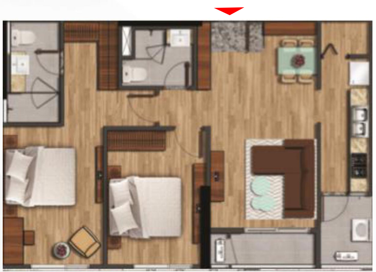 Thiết kế căn hộ Akari City 84m2