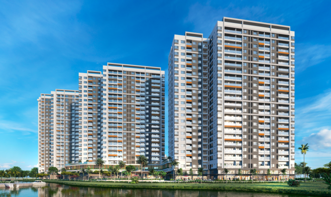 Phối cảnh dự kiến ba block MP6, MP7, MP8 sắp ra mắt tại khu đô thị Mizuki Park