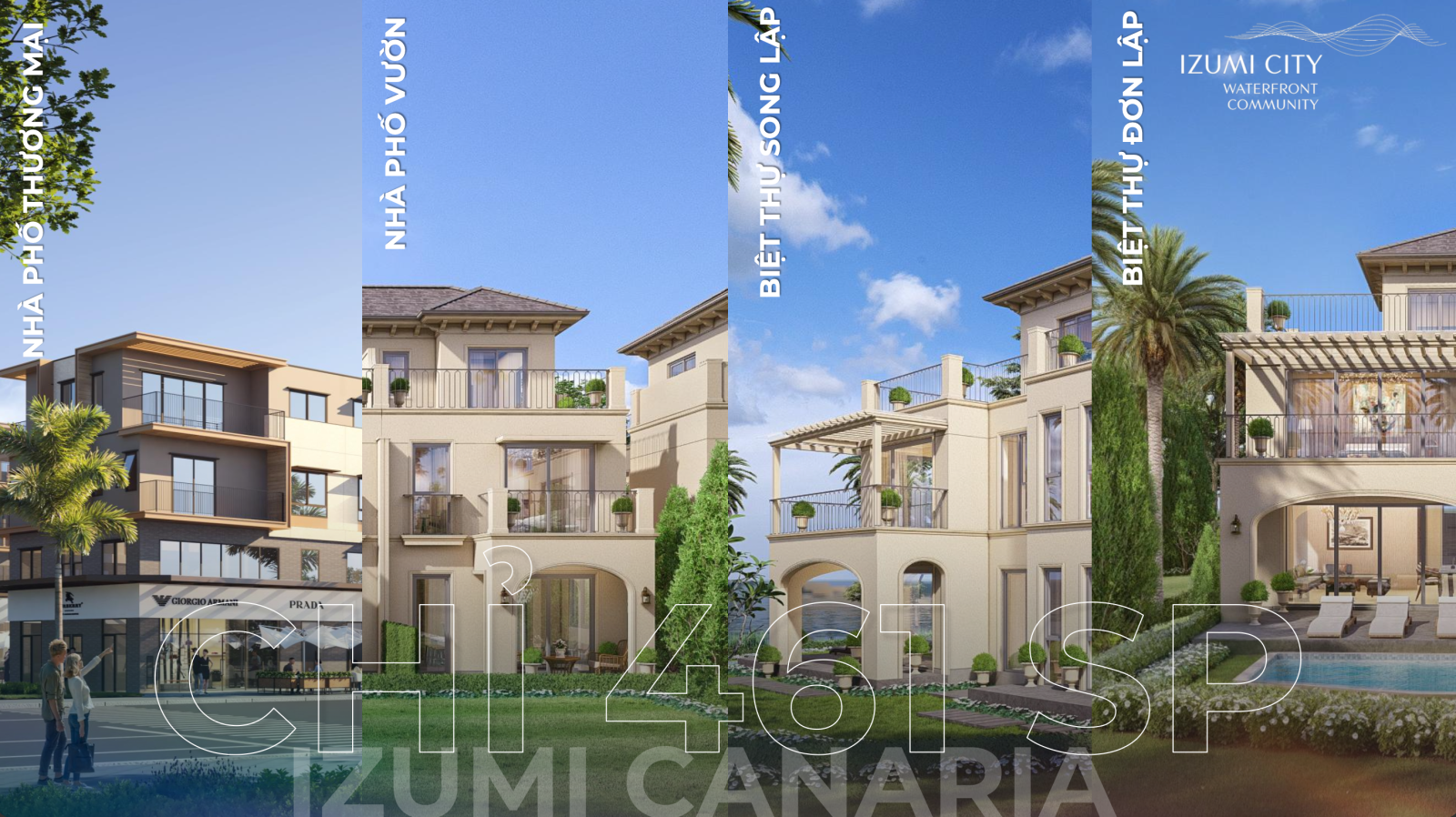 Thiết kế mẫu nhà phân khu Canaria Izumi City Nam Long