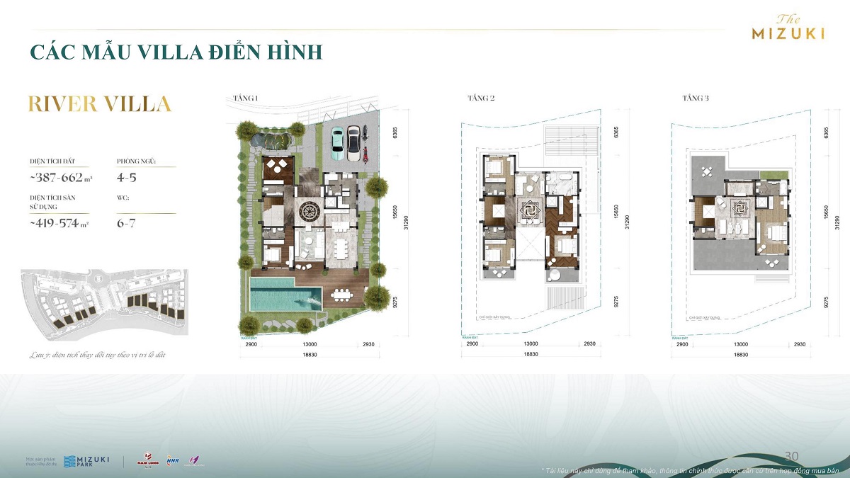 Thiết kế River Villa The Mizuki