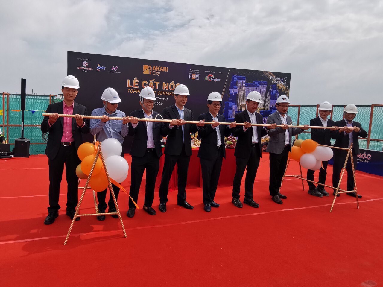 Tiến độ Akari City tháng 08/2020 đã cất nóc