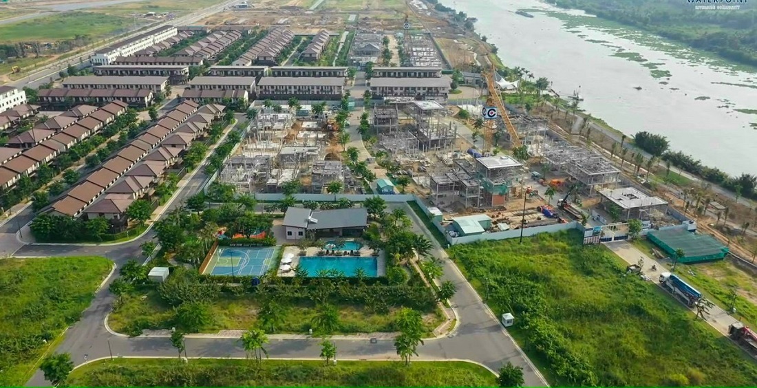 Tiến độ xây dựng khu dinh thự Rivera 1 Waterpoint Nam Long