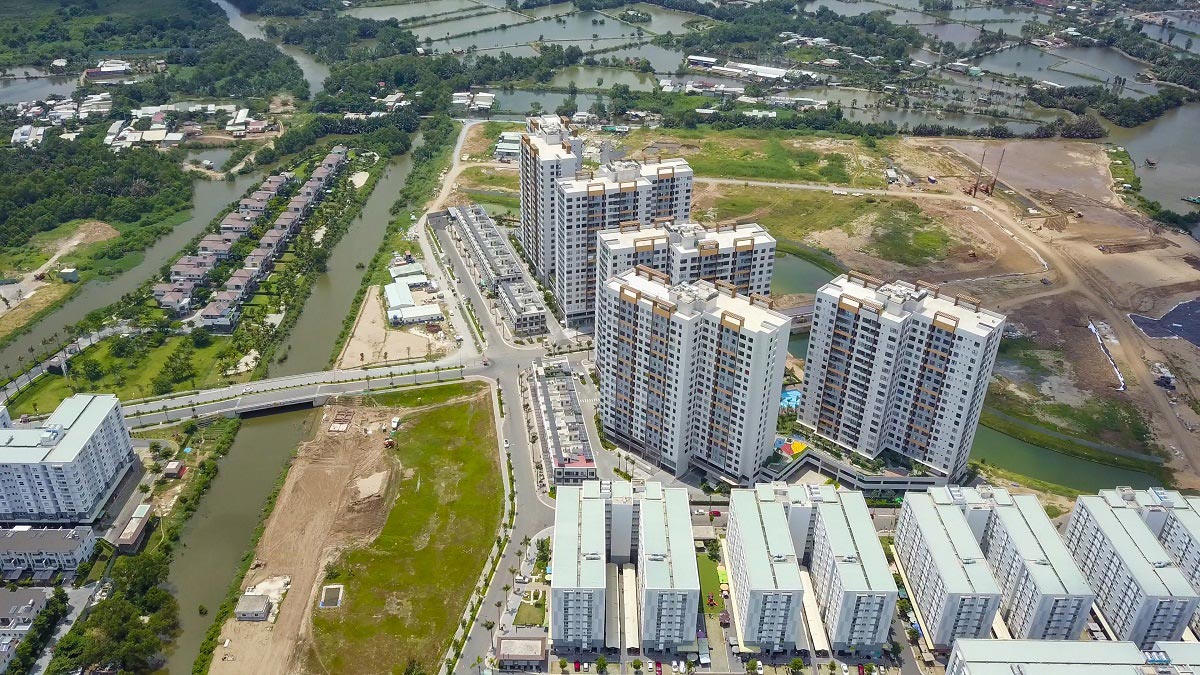 Tiến độ thực tế dự án Mizuki Park 08/2020