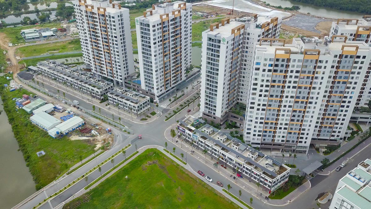 Tiến độ thực tế dự án Mizuki Park 08/2020