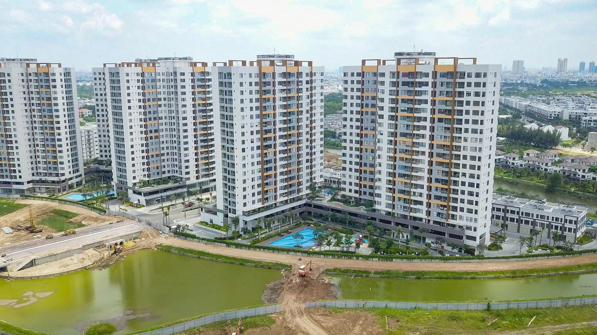 Tiến độ thực tế dự án Mizuki Park 08/2020