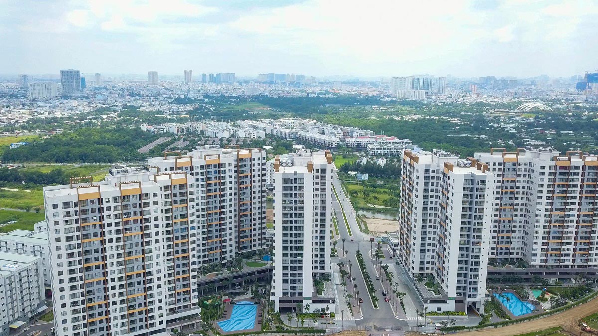 Tiến độ thực tế dự án Mizuki Park 08/2020