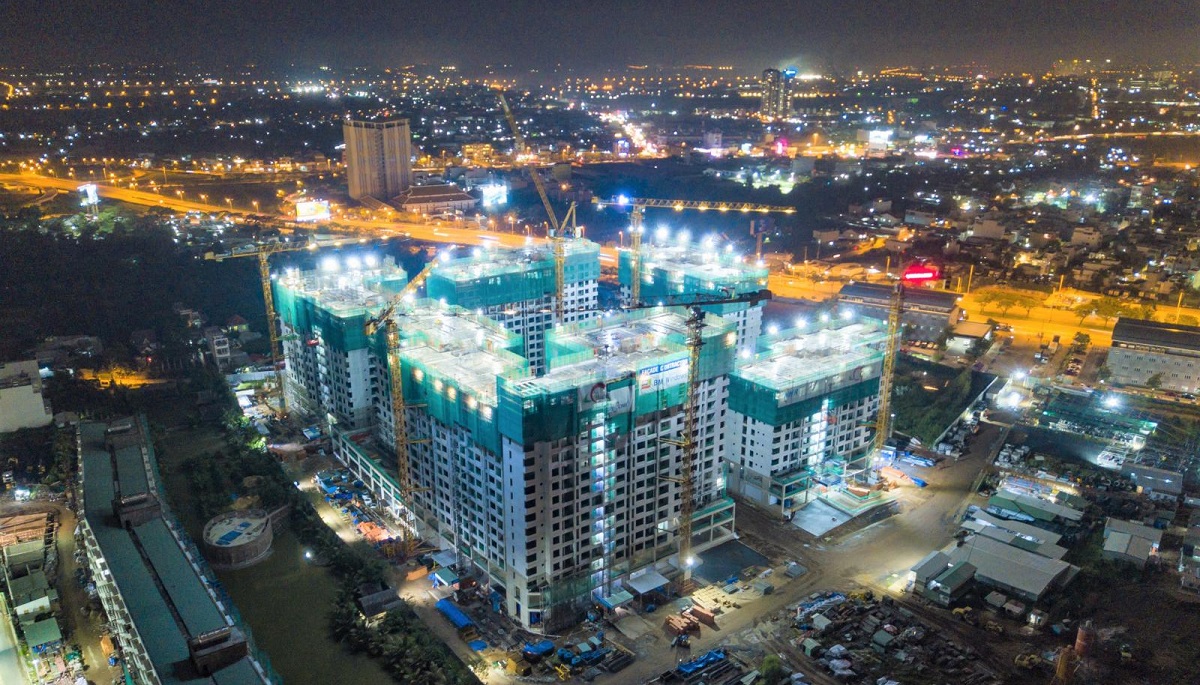 Tiến độ căn hộ Akari City tháng 07/2020
