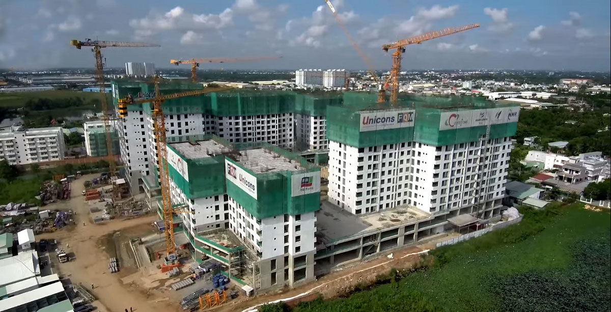 Tiến độ căn hộ Akari City tháng 07/2020