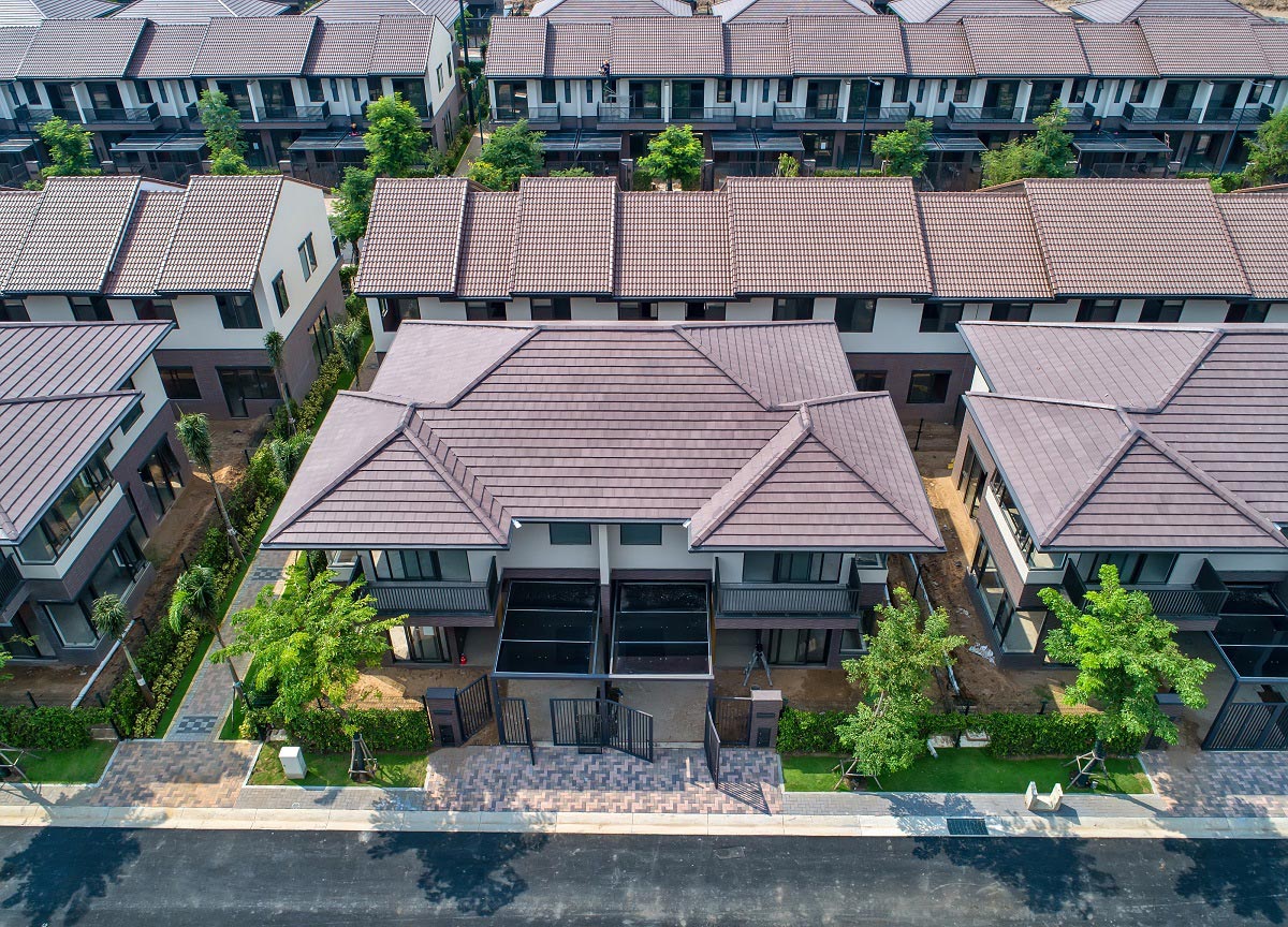 Thực tế biệt thự song lập Waterpoint Nam Long tháng 10/2020