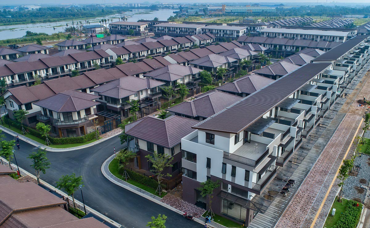 Tiến độ xây dựng shophouse Waterpoint Nam Long