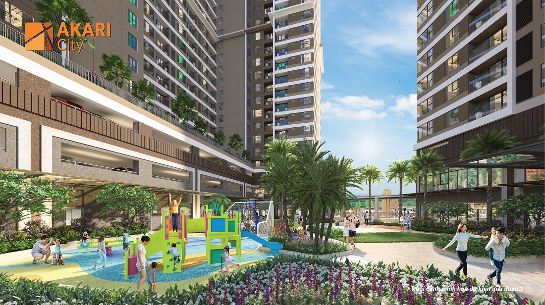 Nội khu Akari City giai đoạn 2