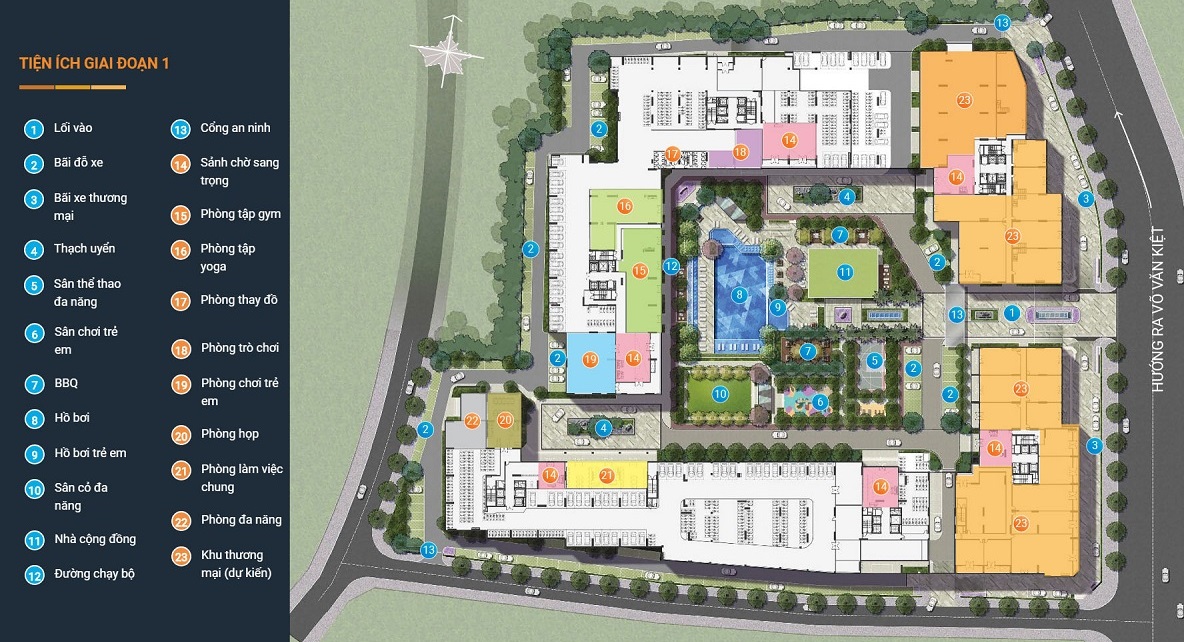 Tiện ích nội khu Akari City Nam Long