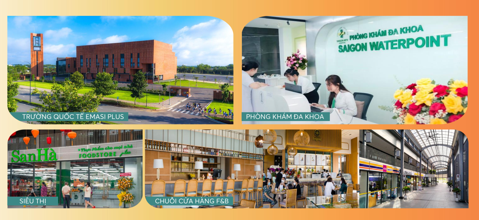 Tiện ích ngoại khu căn hộ Solaria Rise Waterpoint Nam Long