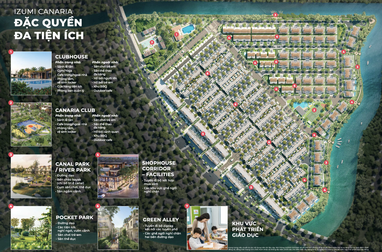 Tiện ích nội khu Canaria Izumi City Nam Long