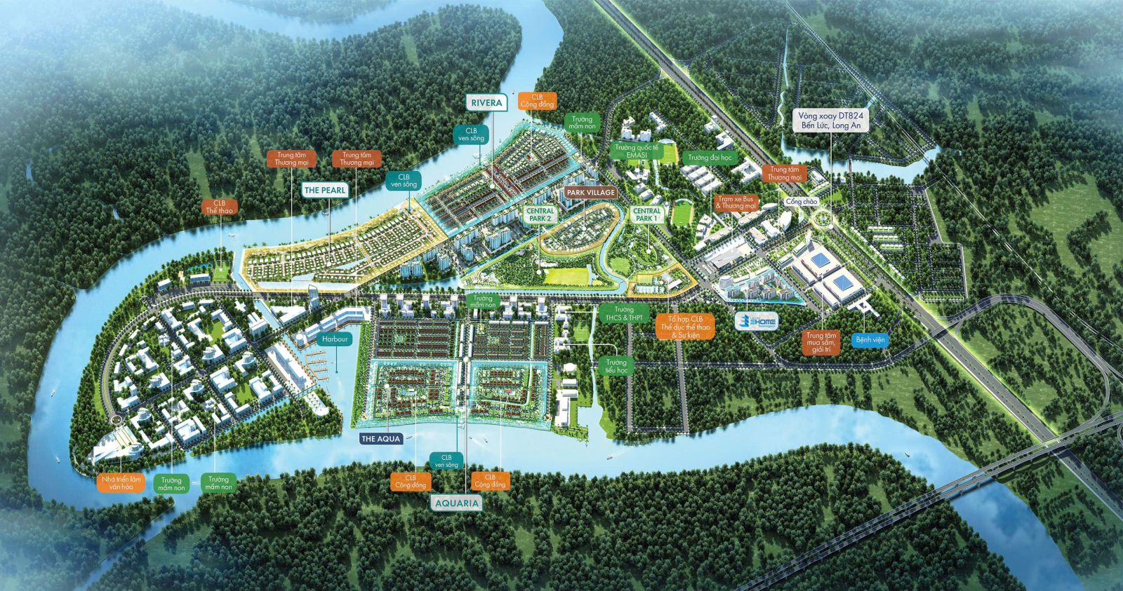 Tiện ích khu đô thị Waterpoint Nam Long