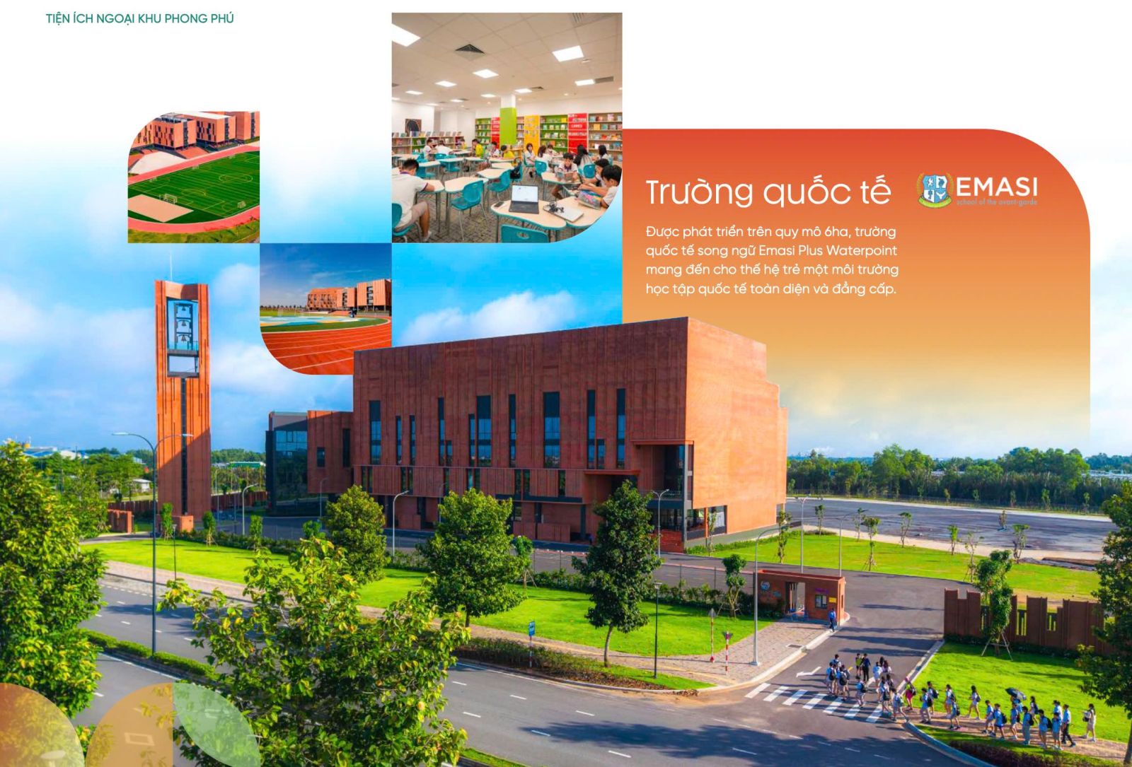 Tiện ích ngoại khu căn hộ Solaria Rise Waterpoint Nam Long