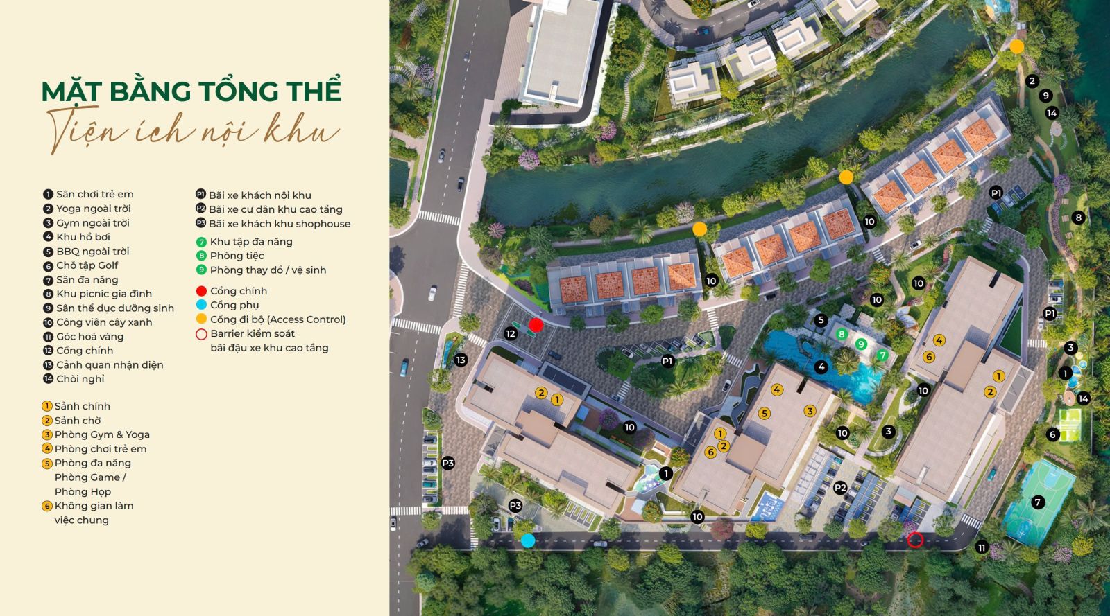 Tiện ích nhà phố Mizuki Trellia Cove Nam Long