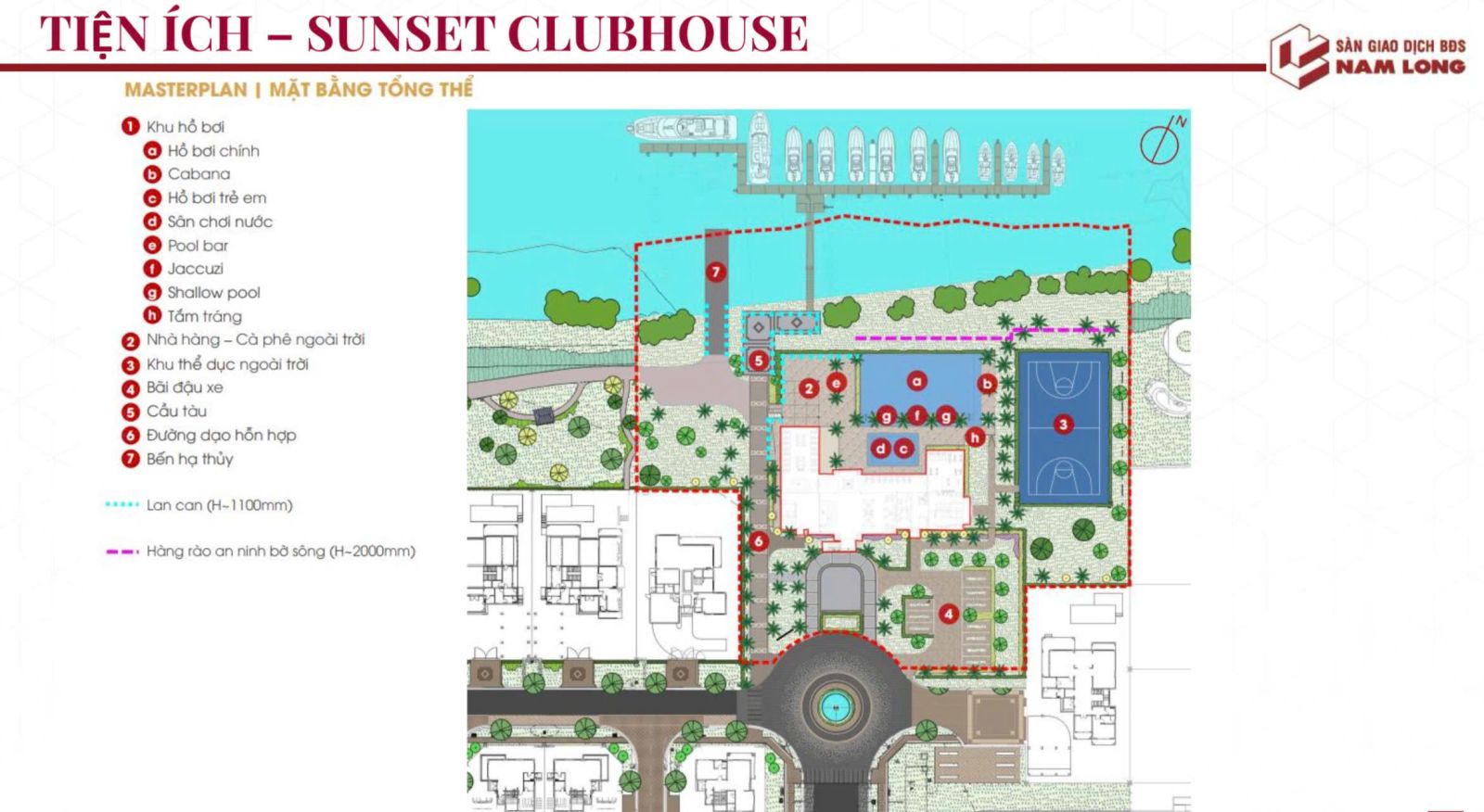 Tiện ích biệt thự The Pearl Waterpoint Nam Long