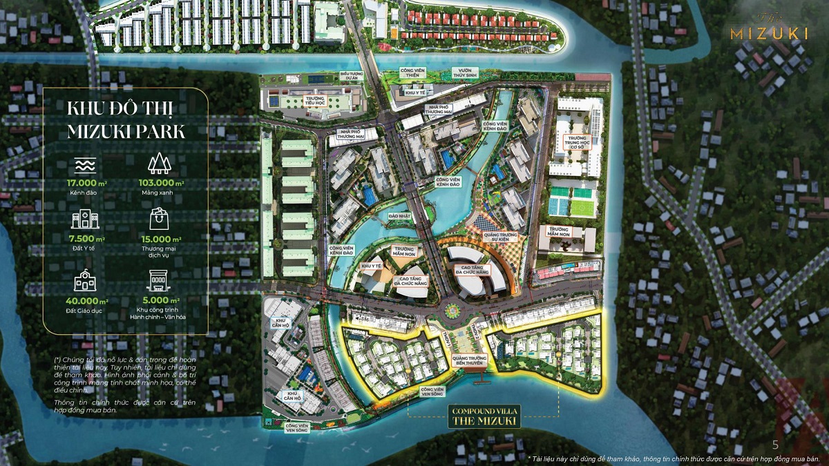 Vị trí Villa biệt thự sông The Mizuki